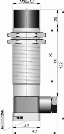 Датчик бесконтактный индуктивный И27-NC-AC-K-Z-HT(Л63)